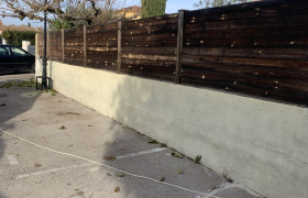 Application d'un enduit de façade coloré à Gardanne